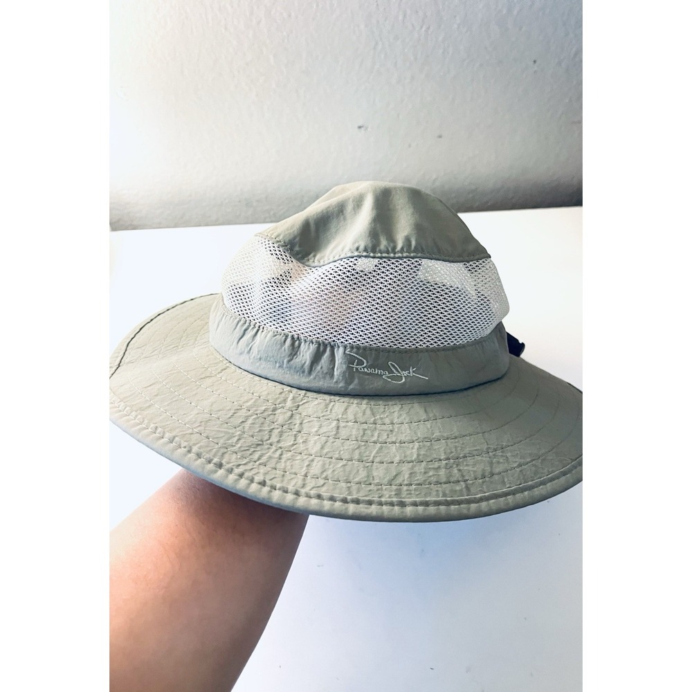 Vintage Panama‎ Jack Sun Hat Unisex-Boonie Wide Brim Mesh Summer Hat Sz Sm/md